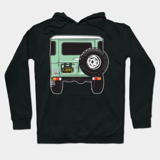 Landcruiser backside in Spring Green Hoodie